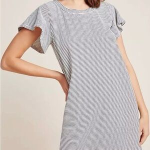 Anthropologie t.la striped t-shirt dress 2X